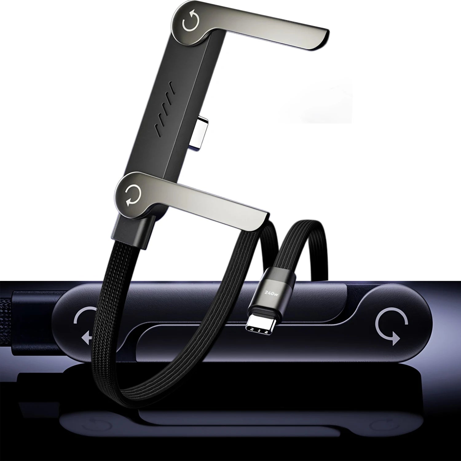 240W USB-C Fast Charging Cable for iPhone and Android