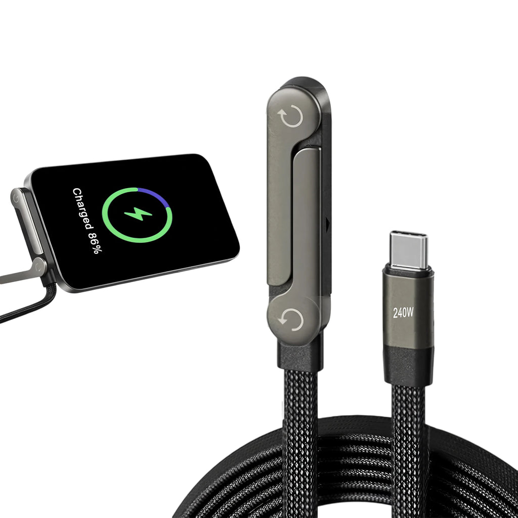 240W USB-C Fast Charging Cable for iPhone and Android