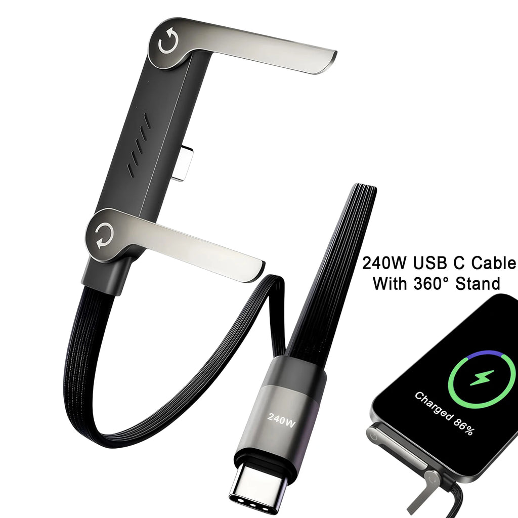240W USB-C Fast Charging Cable for iPhone and Android