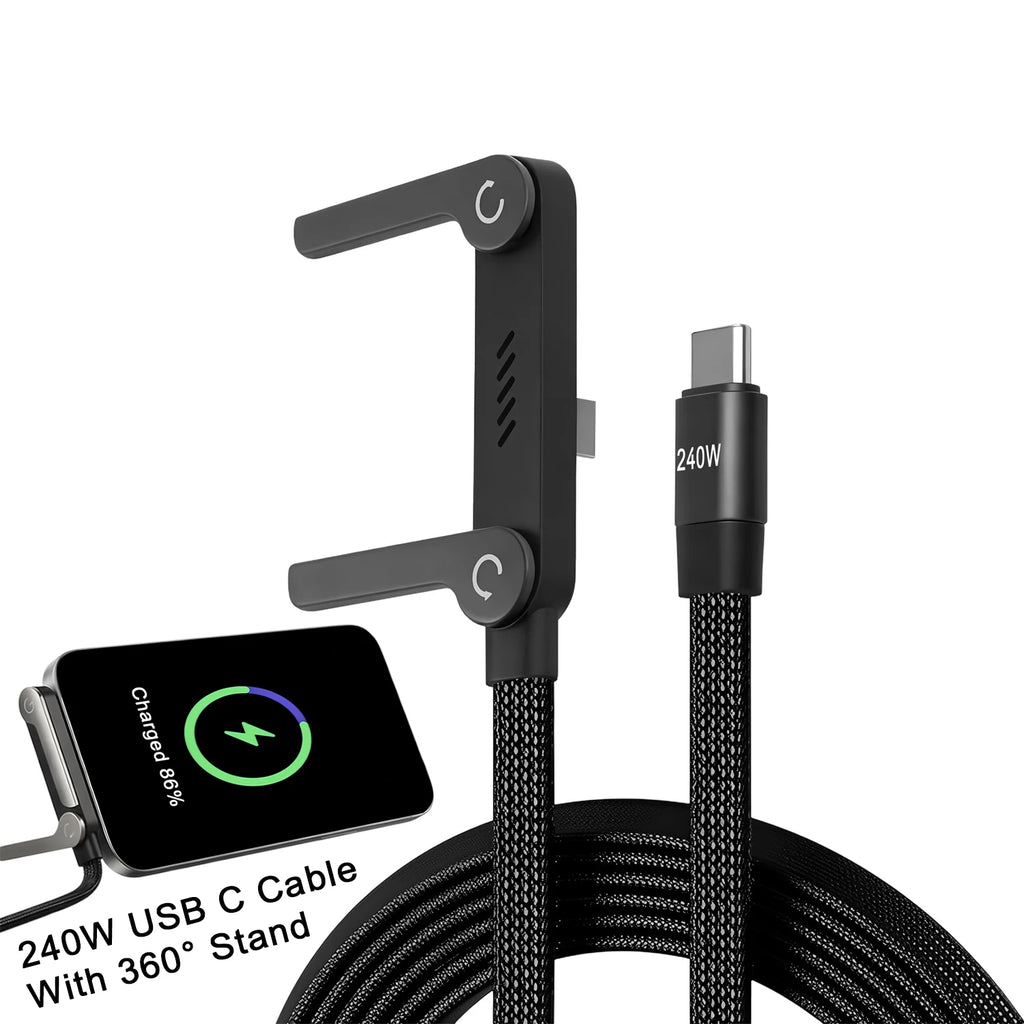 240W USB-C Fast Charging Cable for iPhone and Android